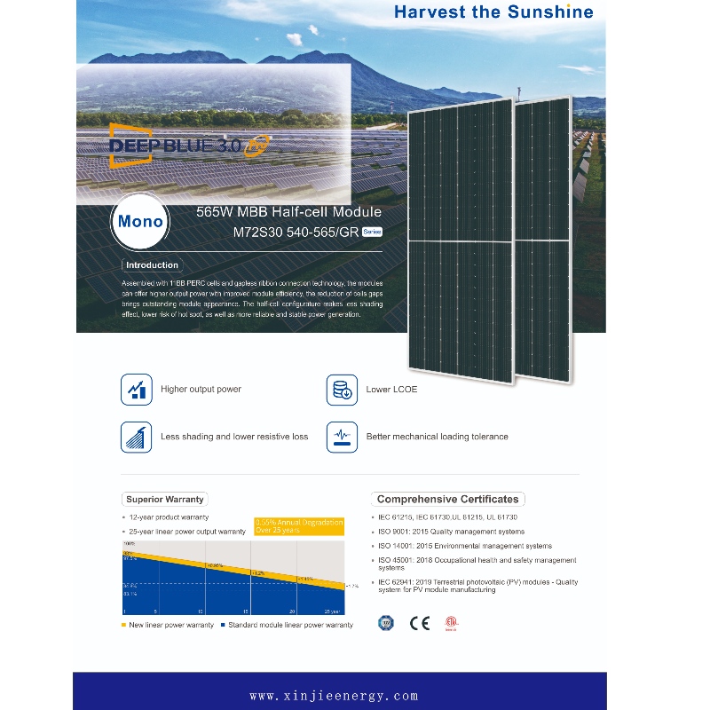 565 W M B B Photovoltaic Solar Energy Panel System Online -Verkauf