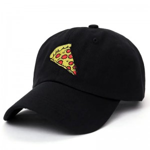 Neue Pizza Stickerei Dad Cap Trucker Baumwollhut für Männer Männer verstellbare Größe Baseball Cap Outdoor Sport Sun Hut