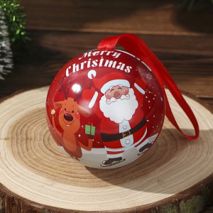 Tinplate Christmas Ball Christmas Candy Box Geschenkbox