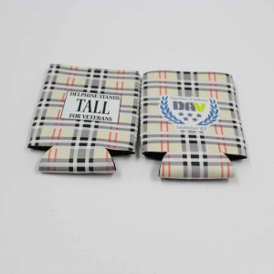 Hergestellt in China Custom Logo Isoliert Neopren Stubby Slim Bierhülle 12 Unzen Dose Kühler Coozies