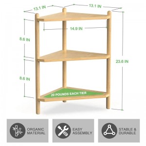 Bambusduschschatz Rack