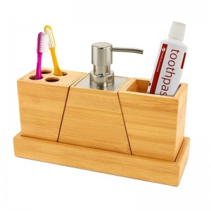 Bambus -Badezimmerzubehör