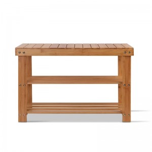 Bambusschuhe Bank Boot Stiefel organisieren gepolsterte Schuhständer Eingangsaufbewahrungsaufbewahrung