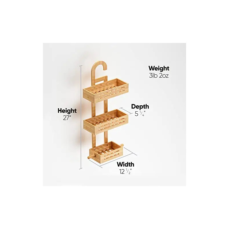 Total Bambus hängende Duschständer