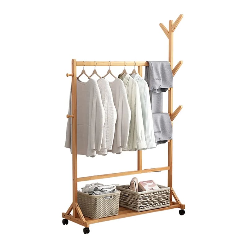 Langlebige Display unabhängige Kleiderbügel Finishing Wohnraum Bambusbeschaltkleiderbügel beenden