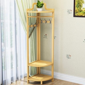 Hochwertiger Eckregal -Mantel -Lagerregal -Böden Dreieck Kleiderbügel für Schlafzimmer Wohnzimmer