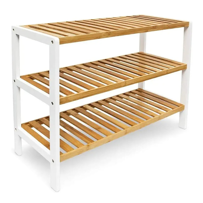 Aufbewahrungsständer Regal Organizer Bambusschuh Rack