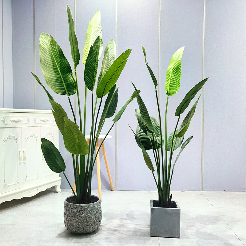 Fastnatürliche künstliche Pflanzen Topfpalme Bananenbaum Innenblätter grüner Pflanzen Faxu Pflanze Hausdekoration Bonsai Bäume
