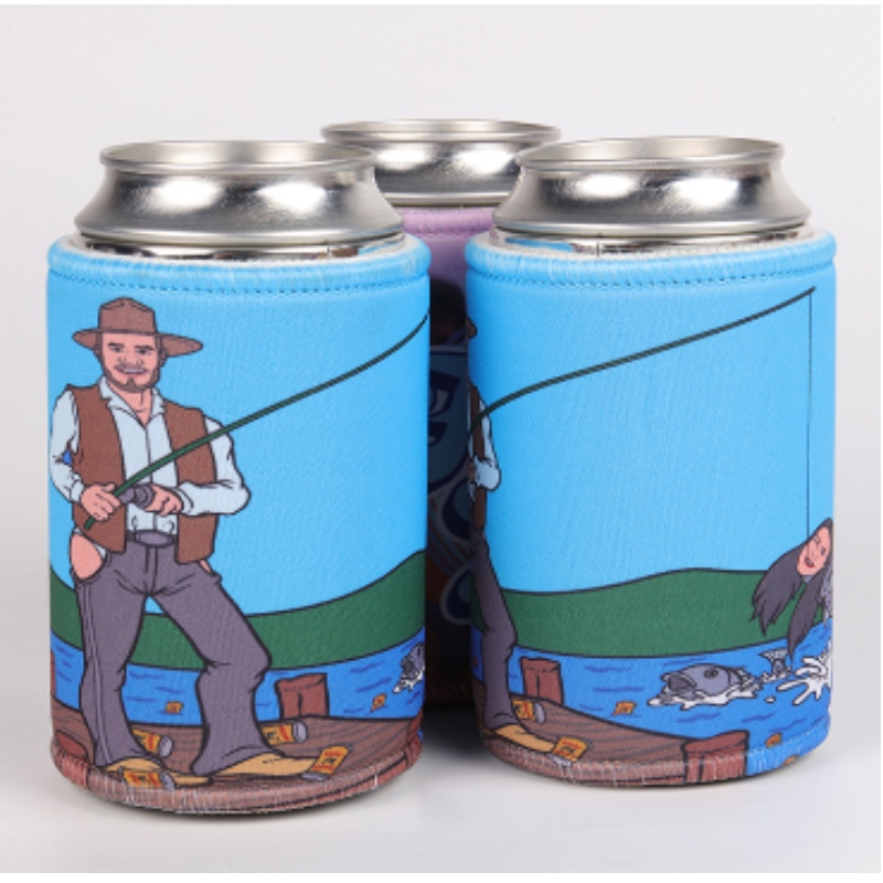 Neopren isolierte Sublimation Bierbeutel Flaschen Bierhülsenabdeckungen Easy Carry Getränk können Kühler abkühlen