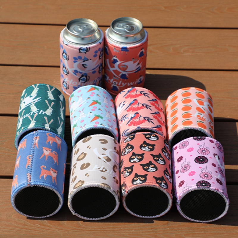 Neopren isolierte Sublimation Bierbeutel Flaschen Bierhülsenabdeckungen Easy Carry Getränk können Kühler abkühlen