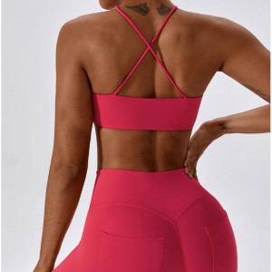SC1061 Sport BH und Leggings Set Yoga Conjunto Yoga -Anzug Set für Frauen im Freien Fitness im Freien im Gitäar