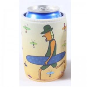 12 Unzen Sublimation Neopren Soda Bierflaschen Dose kühler isolierter Bier können Halter mit Basis für kühlere Großhandel trinken