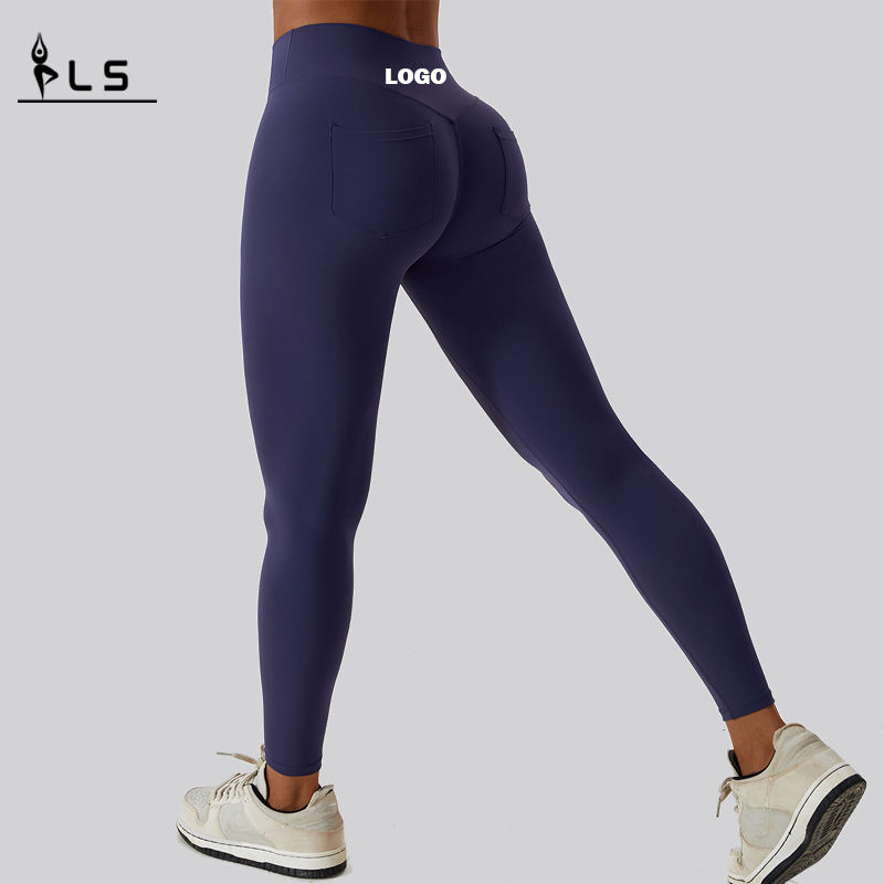 SC1091 Massive, atmungsaktive Vier-Wege-Stretch-Yoga-Leggings de Gimnasio, schieben Sie glänzende Nylon-Elastane-Leggings