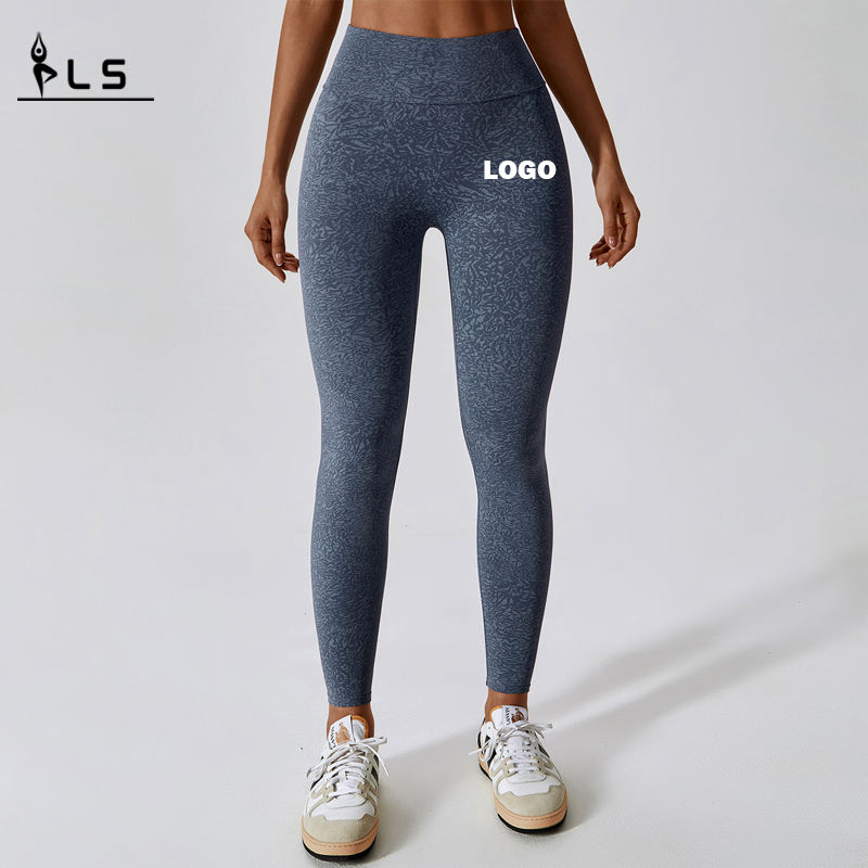 SC1092 Custom Logo Muster Leggings für Frauen drängen Leggings Frauen hohe Taille Scrunch Butt Yoga Pant