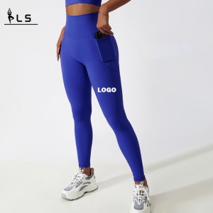 SC10116nahtlose sexy Yogahosen mit Taschen für Frauen atmungsaktive Leggings Fitness Yoga Leggings Hosen Hosen