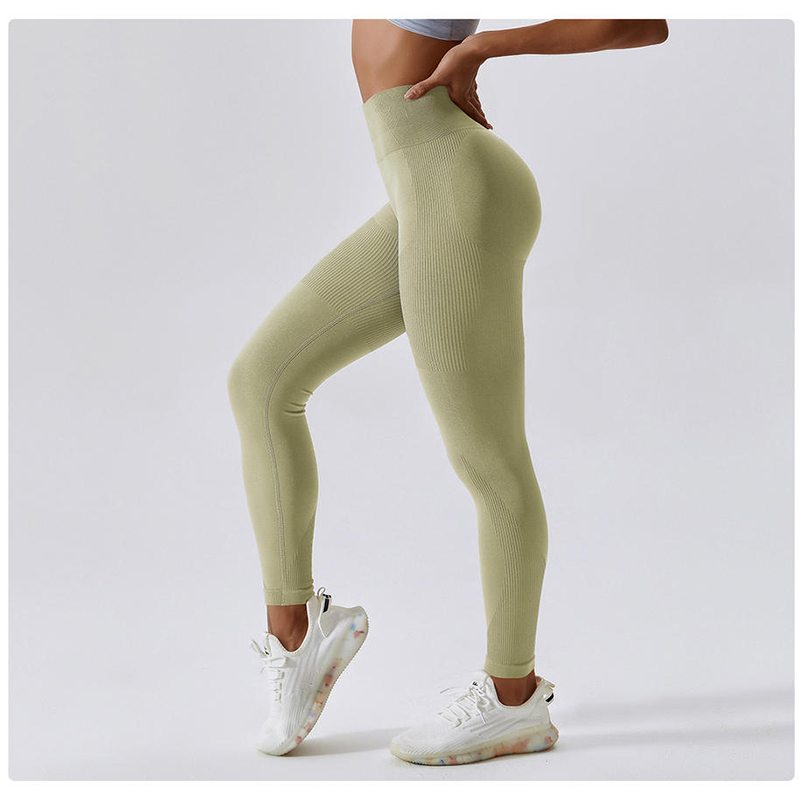 SC10118 Hoch tailliert für Frauennahtloser Scrunch Legging Wholesale Price Hohe Taille Yogamhosen Leggings