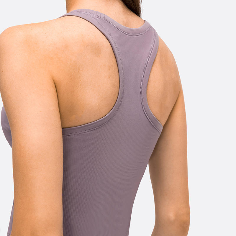 SC10255 Tops Schnell trockener Tanktop -Top -Gymnasten Sport Yoga Kompression geschnittener Yoga -Tanktops mit Pads