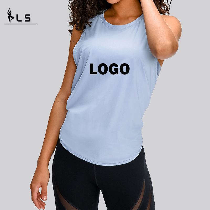 SC10258 Tops Schnell trockener Tanktor -Fitnessstudio Sport Yoga Spring Fashion Lose Bluse Yoga Weste Tanktops