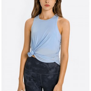 SC102512 Spring Fashion Lose Bluse Hollow Workout Tops Yoga Frauen \'s Tanktop Womens Yoga Tanpop Open Rücken