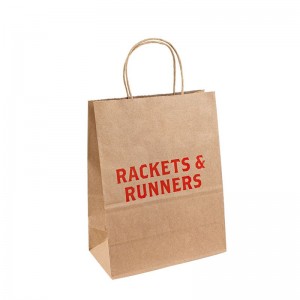 Großhandel Custom Logo Druckfutter Nehmen Sie Hand Kraftpapierbeutel Milch Teepackungstüte weg weg