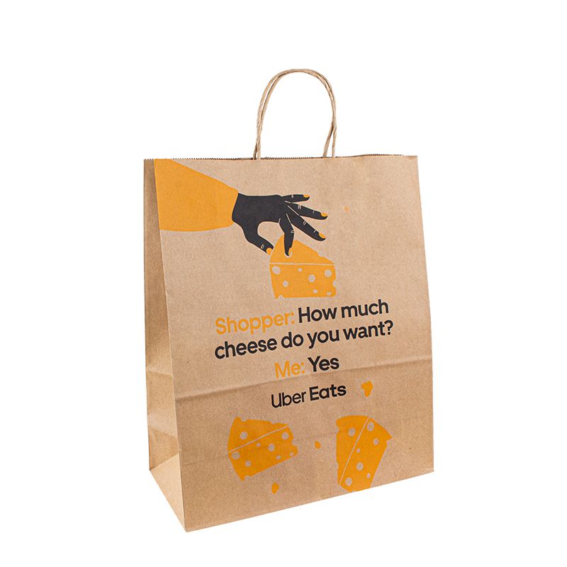 Papiertüten für Geschenk 25 kg Griffe Flachgriff Paperbeutel mit Ihrem eigenen Logo
