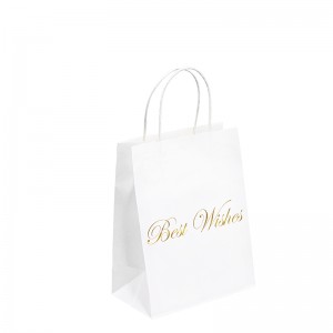 Papierfeier -Taschen Verpackung Papiertüte Luxus zum Mitnehmen Papiertüten für Essen danke Papierbeutel