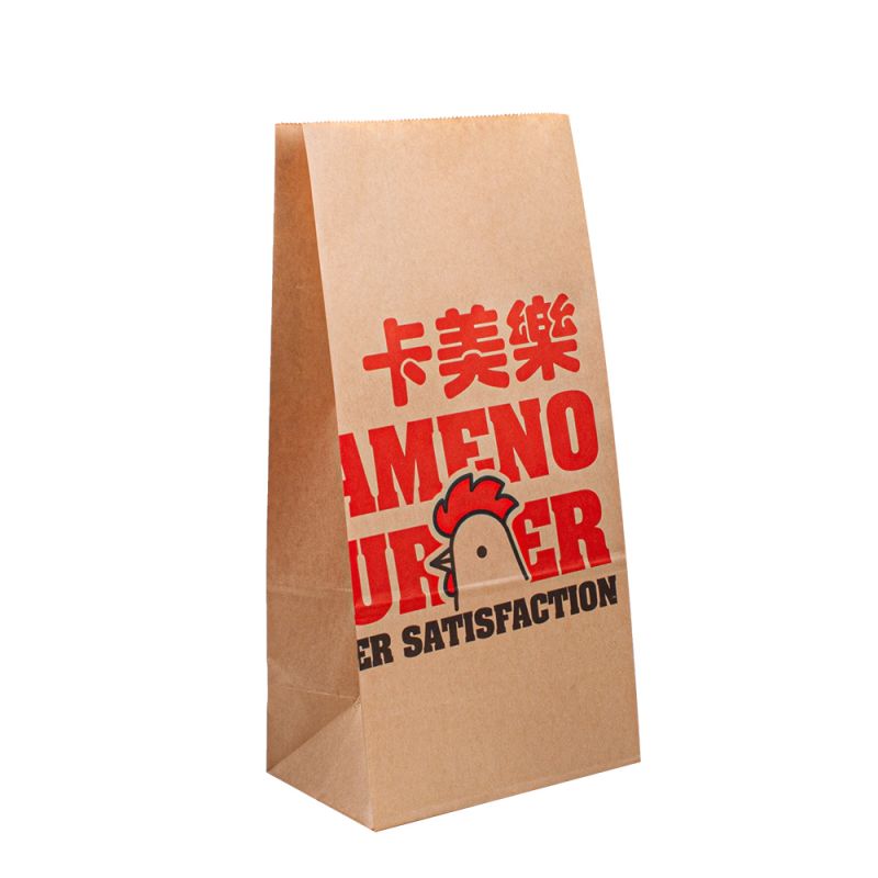 Bolsas Papierträgertaschen Kraft Bag Custom Food Bolsas Papiertüten für Lebensmittelverpackungen