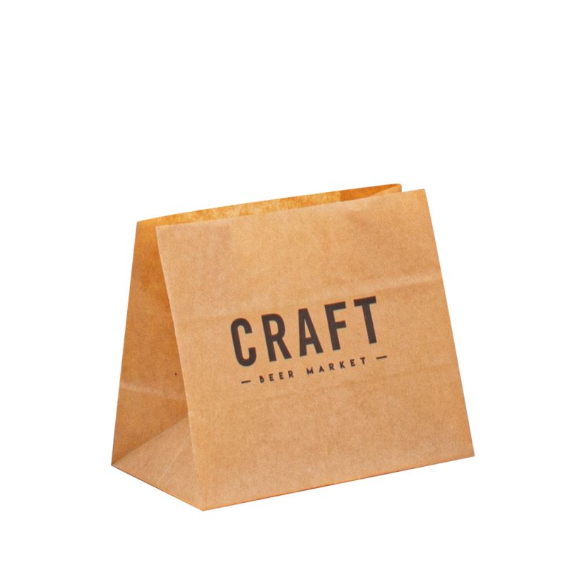 Bolsas Papierträgertaschen Kraft Bag Custom Food Bolsas Papiertüten für Lebensmittelverpackungen