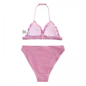 Hals des Kinder mit dem Hals geflanscht Dreieck Tasse zweiteiliger Badeanzug süß