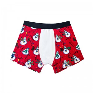Custom Logo hochwertiger atmungsaktiver Boxer für Erwachsene mit festen Farbmännern Unterwäsche