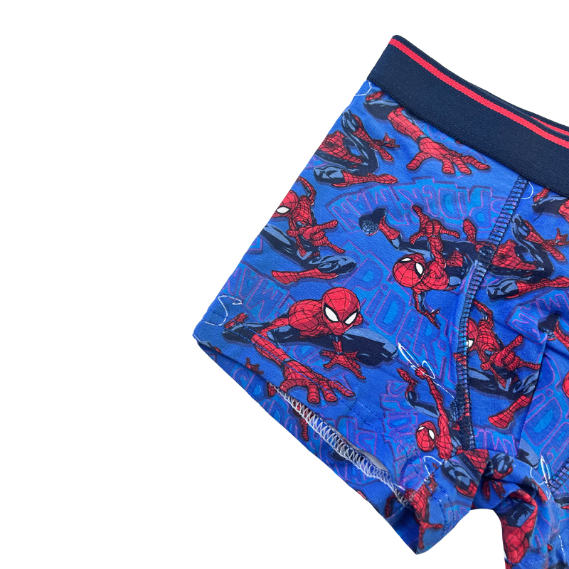 Baby Marine Blue Spider-Man Print Komfort Basic Boy Underpants Farbkontrast