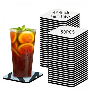 Sublimation Coasters Blanks Neopren quadratische runde Untersetzer für Getränkeauto Untersetzer Sublimation Blank