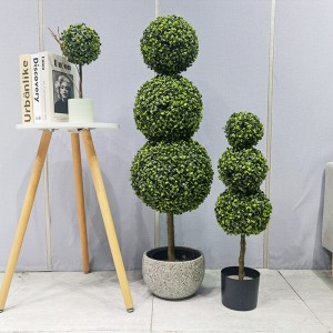 Künstliche Pflanze Topiary Ball Lenkte umweltfreundliche Grasball für Gartenlieferanten Hochzeitsdekoration Gartendekorationen
