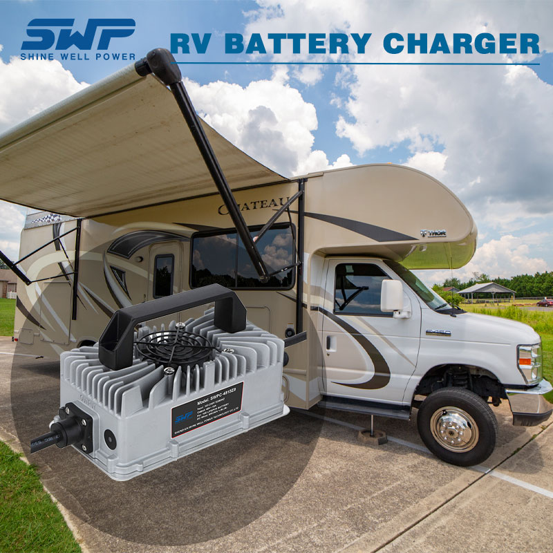 FCC-zertifiziertes Ladegerät mit universeller Kompatibilität und benutzerfreundliches Design USD in RV Battery Golf Cart Batterie