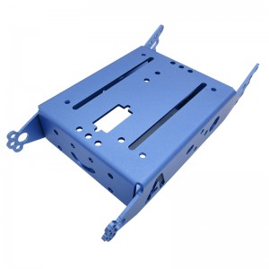 Benutzerdefinierte Verarbeitung von Aluminiumlegierungsblechteilen mit anodiertem Finish.