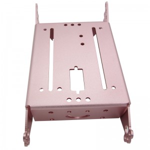 Benutzerdefinierte Verarbeitung von Aluminiumlegierungsblechteilen mit anodiertem Finish.