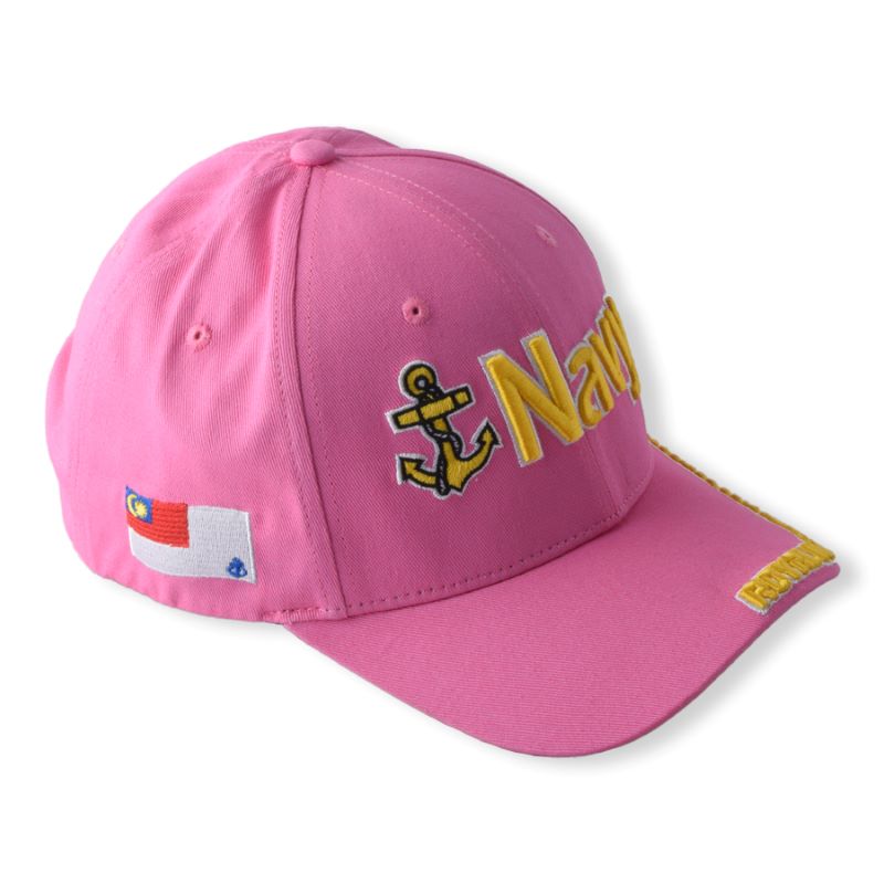 Benutzerdefinierte Baseball -Kappe 3d/2d gesticktes Logo Frauen Männer 6 Panel Sport Cap Pink Kurve Rand Kopfbedeckung Baseballhüte