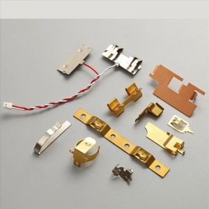 OEM-Hersteller kundenspezifische kleine Blechstanzteile aus Messing 5-Sterne-Metallstanzservice