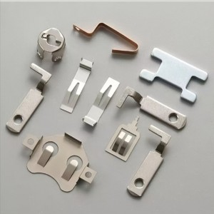 Batteriekontakt Schrapnell Factory Custom Stainless Steel Sheet Metal Fabrication Metal Stamping Parts