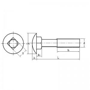 Schlossschraube aus Edelstahl