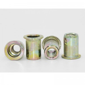 Zink-farbig plattierte Senkkopf-Nietmutter