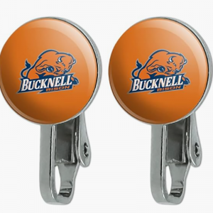 Offizieller Bucknell Bison Clip-An Ohrringen - hoch-Qualitätsmetalllegierung, Epoxid-Beschichtet,nein-Piercing benötigt, Game Day -Schmuck für Alumni & Fans