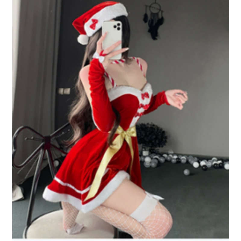 Weihnachtskostüme, Weihnachts -Cosplay -Kleider, Rentier-Performance -Kostüm -Sets mit thematischen Weihnachtsbühne, Weihnachtsmädchenuniformen 141 Preis:$132.99