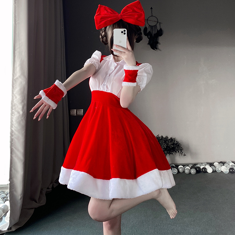 Weihnachtskostüme, Weihnachtskleider, Cosplay -Sets, Weihnachts -Rentiere -Bühnenbühnen -Outfits, Weihnachtsmädchenuniform95 Preis:$139,99