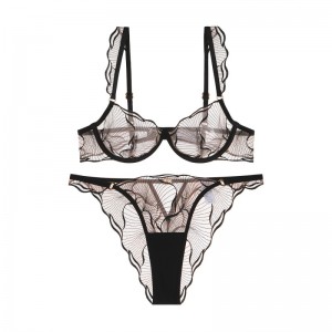 Neu - Stil Französische Dessous. Sexy, Ultra - dünn, unschuldig - Mit Stickerei und Spitze schauen. BHs für große Brüste, die einen minimierenden Effekt verleihen, plus - Größe Dessous setzt W7228PRICE:$129.99