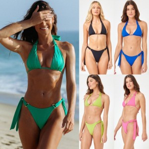 Neue 2025 Europäer und Amerikaner-Stil Außenhandelsbikinis. Drei-Stückneue Badeanzüge für Frauen, in mehreren Farben erhältlich. Zwei-Stück Badebekleidung mit einem sexy Design QT25017 Preis:$79,99