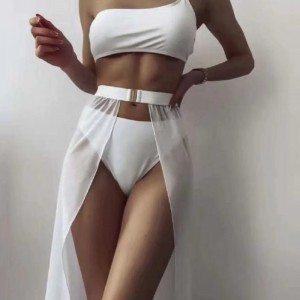 2025 Modeneuer europäischer und amerikanischer Stilspitze-up sexy Rückenless Bikini drei-Stück Set, Backless Badeanzug, erhältlich im Aktienpreis V041:$79,99