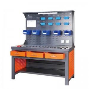 Workbench mit Beleuchtungsstreifen und Rückenbrett