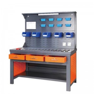 Workbench mit Beleuchtungsstreifen und Rückenbrett