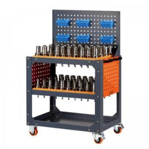 Grey Bossed Bench Pise Tischwagen